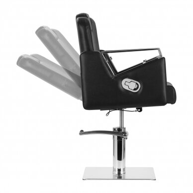 Barbierstuhl Gabbiano Barber Hairdressing Chair Vilnius Black 2