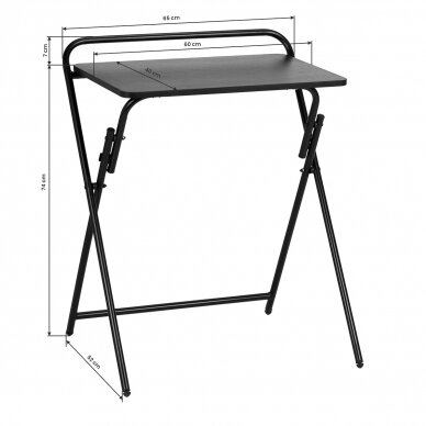 Foldable cosmetology table Pro Ink Black 6