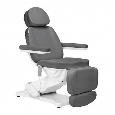 Kosmetoloģijas krēsls SILLON CLASSIC 3 MOTOR ELECTRIC GREY