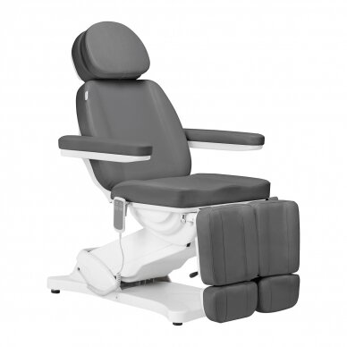 Kosmetologinis krėslas SILLON CLASSIC 2 MOTOR ELECTRIC PEDI GREY