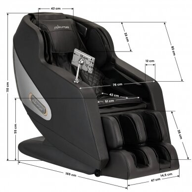 Masažinis krėslas Sakura Comfort Plus 806 Black 16