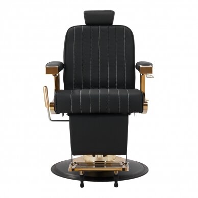 Parturintuoli Professional Barber Chair Gabbiano Marcus Gold Black 2