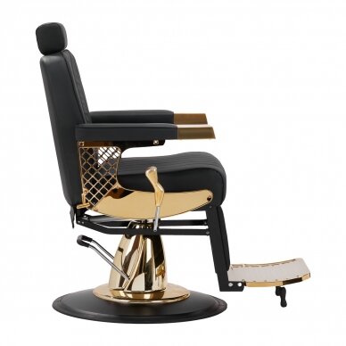 Parturintuoli Professional Barber Chair Gabbiano Marcus Gold Black 4