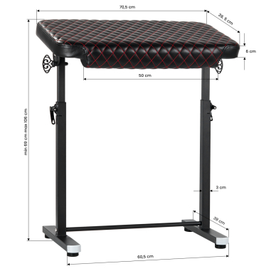 Tattoo Armlehne Pro Ink 718 R Model Black 7