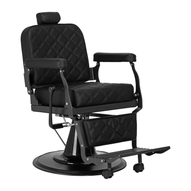 Hairdressing Barber Chair Gabbiano Carlos Extra Black