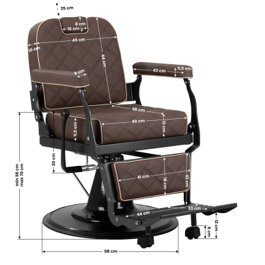 Parturituoli Barber Chair Gabbiano Carlos Brown 15