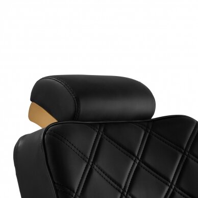 Kirpyklos kėdė Barber Chair Gabbiano Leonardo Gold Black 5