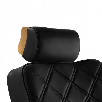 Parturituoli Barber Chair Gabbiano Leonardo Gold Black 6