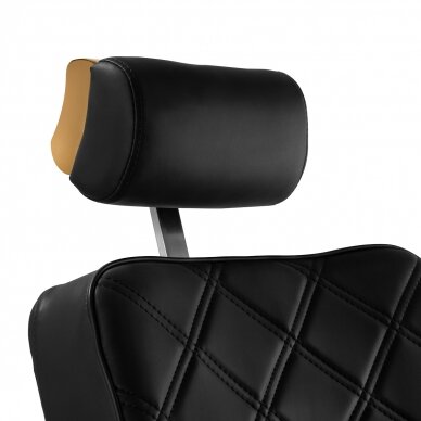 Hairdressing Barber Chair Gabbiano Leonardo Gold Black 7