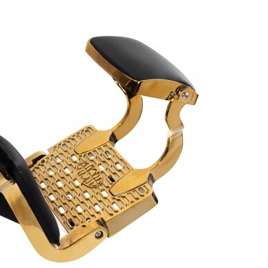 Парикмахерское кресло Barber Chair Gabbiano Leonardo Gold Black 13