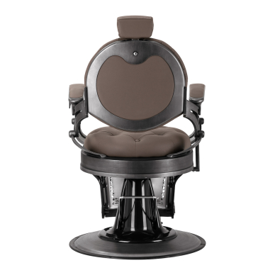 Hairdressing Barber Chair Gabbiano Niccolo Buttons Brown 2