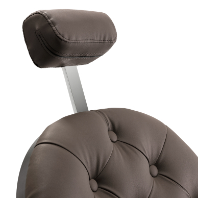 Hairdressing Barber Chair Gabbiano Niccolo Buttons Brown 14
