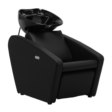 Hairdressing sink with electric footrest Gabbiano Emma Black