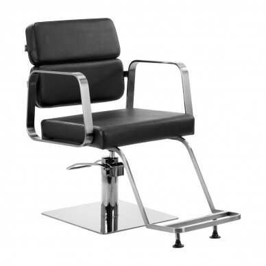 Hairdressing chair Gabbiano Porto Silver Black