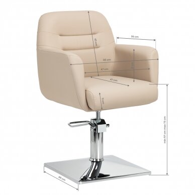 Hairdressing chair Gabbiano Monaco Beige 7