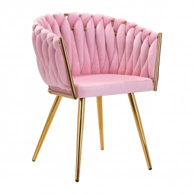 Fotelis 4Rico QS-GW06G Velvet Pink