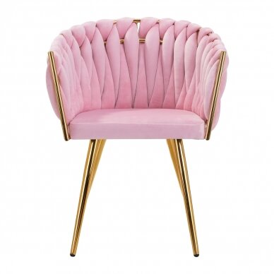 Armchair 4Rico QS-GW06G Velvet Pink 1