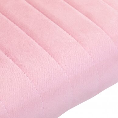 Biuro kėdė su ratukais 4Rico QS-OF212G Velvet Pink 4