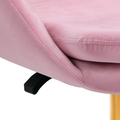 Bürostuhl mit Rollen 4Rico QS-MF18G Velvet Pink 5