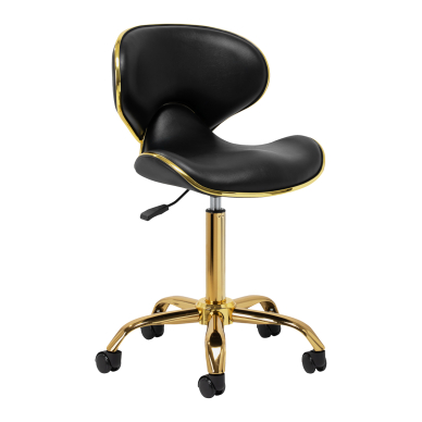 Kosmetologinė meistro kėdutė Gabbiano Q-4599G Gold Black