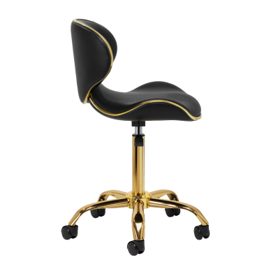 Kosmetologinė meistro kėdutė Gabbiano Q-4599G Gold Black 1