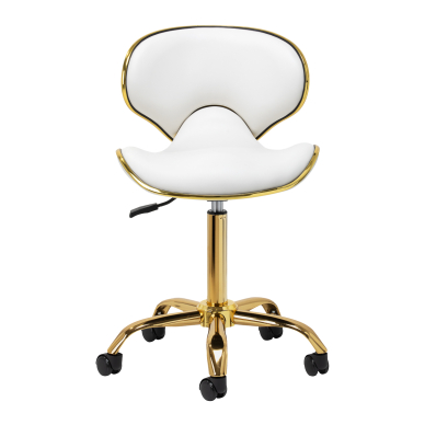 Kosmetoloogiline stool Gabbiano Q-4599G Gold White 2