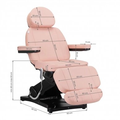 Cosmetology chair SILLON CLASSIC 3 MOTOR ELECTRIC PINK 17