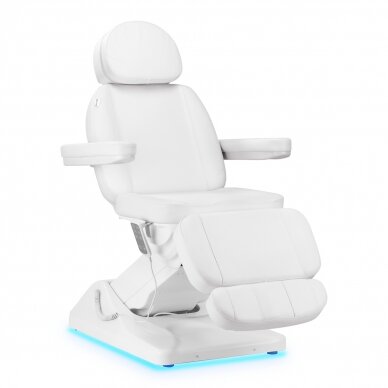 Kosmetologinis krėslas Sillon Luxury Electric 3 Motors White