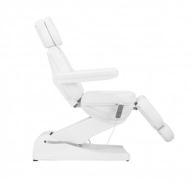 Kosmetoloģijas krēsls Sillon Luxury Electric 3 Motors White 3