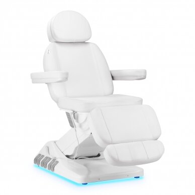 Cosmetology chair Sillon Luxury Electric 3 Motors Foot Control White