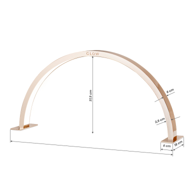 Kosmetoloogiline LED laualamp maniküürile Glow Arche II Gold 8