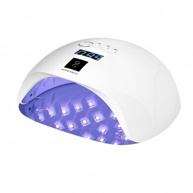 Nagų lempa su vidiniu veidrodžiu UV LED Ocho Nails X13 65W White