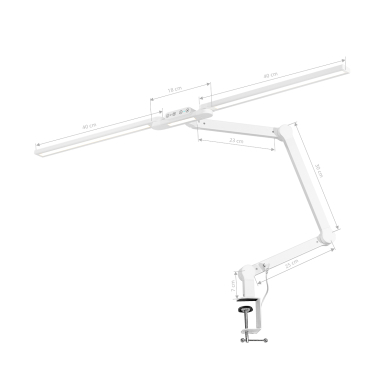 Kosmetologinė LED lempa manikiūrui Glow L04 White 6