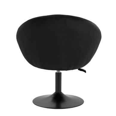 Swivel armchair 4Rico QS-BL12B Velvet Black 3