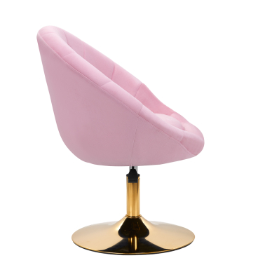 Fotel obrotowy 4Rico QS-BL12G Velvet Pink 2