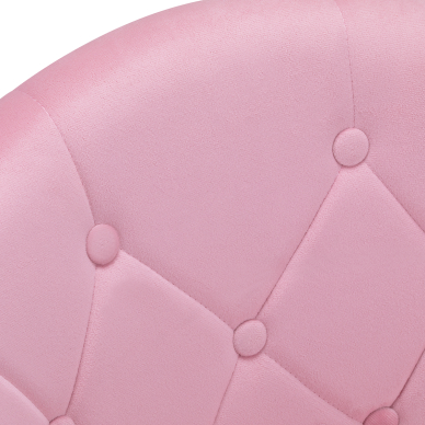 Swivel armchair 4Rico QS-BL12B Velvet Pink 4