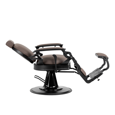 Hairdressing Barber Chair Gabbiano Niccolo Brown 4