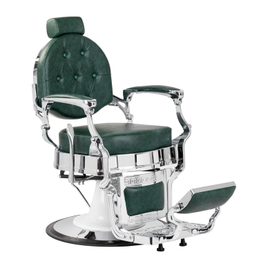 Friseurstuhl Barber Chair President Green Chrome