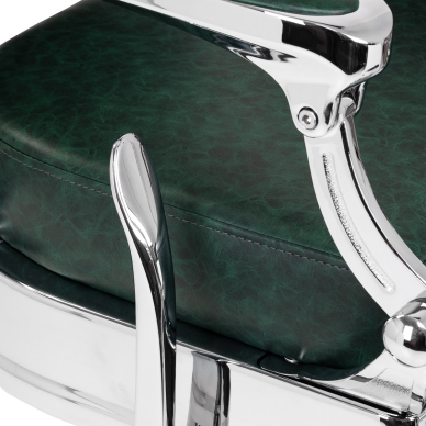 Friseurstuhl Barber Chair President Green Chrome 8