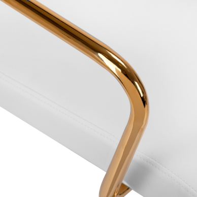 Офисный стул на колесиках QS-OF211G Gold Cream Grey 4