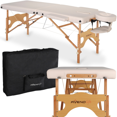 Foldable massage table AvenoLife Aura 2 Beige (Standard Line)