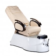 Pedicure chair with foot bath BR-3820D Cream