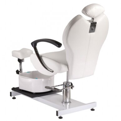 Pedicure chair with foot bath PEDICURE CHAIR COMFORT HYDRAULIC WHITE 4