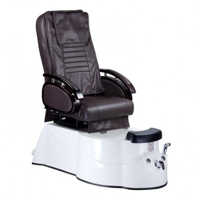 Pedicure chair with foot bath BR-3820D Brown