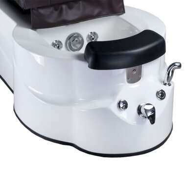 Fotel do pedicure z wanną do stóp BR-3820D Brown 3