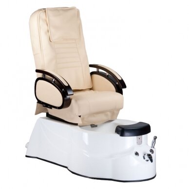 Pedicure chair with foot bath BR-3820D Cream