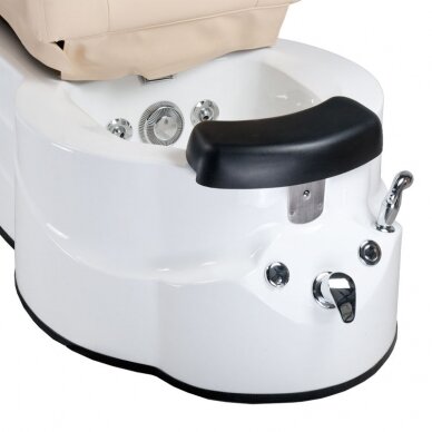 Pedicure chair with foot bath BR-3820D Cream 3