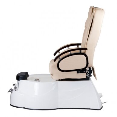 Pedicure chair with foot bath BR-3820D Cream 7