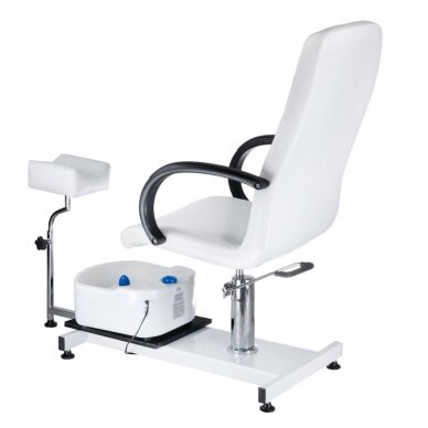 Pedikīra krēsls ar kāju vanniņu PEDICURE CHAIR SPA HYDRAULIC WHITE 1