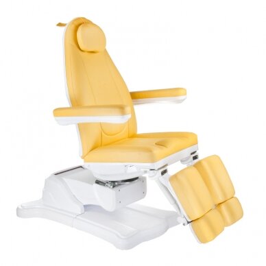 Kosmetologin tuoli MAZARO ELECTRIC ARMCHAIR PEDI 4 MOTOR YELLOW